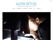 Tablet Screenshot of katrinbethge.com